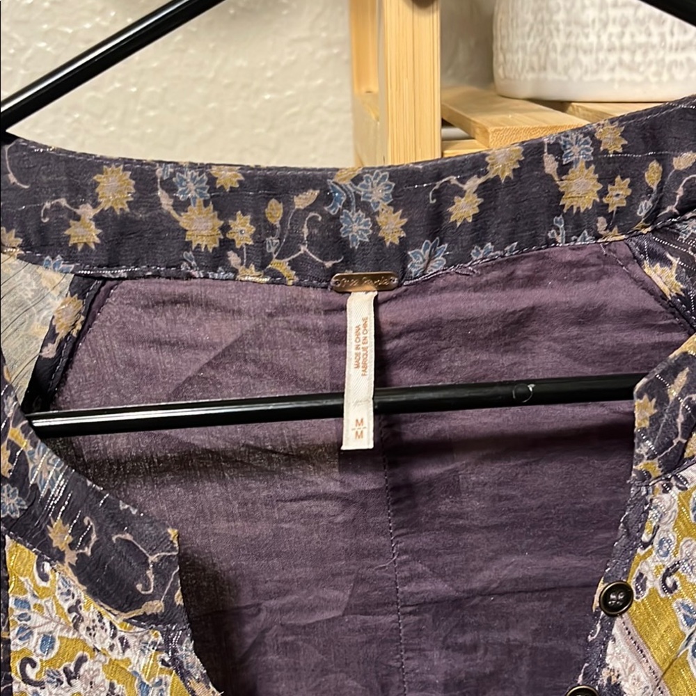 Free People Floral Dress - Yellow and Blue